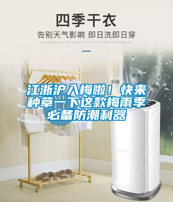 江浙沪入梅啦！快来种草一下这款梅雨季必备防潮利器