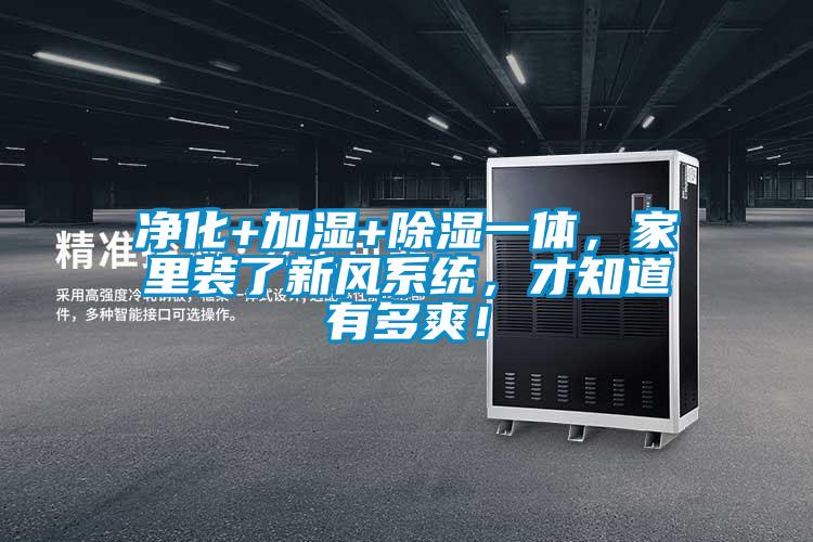 净化+加湿+香蕉视频国产APP下载一体，家里装了新风系统，才知道有多爽！