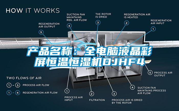 产品名称：全电脑液晶彩屏恒温恒湿机DJHF4