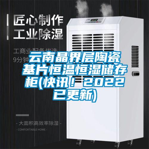 云南晶界层陶瓷基片恒温恒湿储存柜(快讯！2022已更新)