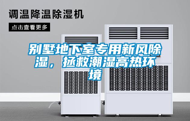 别墅地下室专用新风香蕉视频国产APP下载，拯救潮湿高热环境