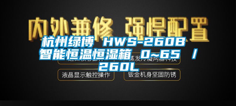 杭州绿博 HWS-260B 智能恒温恒湿箱 0~65℃／260L