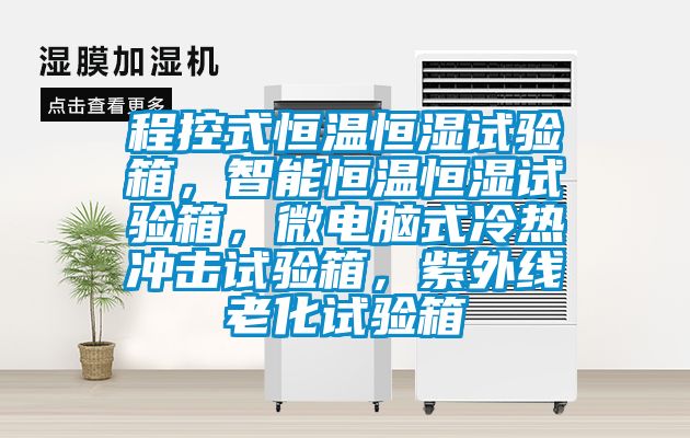 程控式恒温恒湿试验箱，智能恒温恒湿试验箱，微电脑式冷热冲击试验箱，紫外线老化试验箱