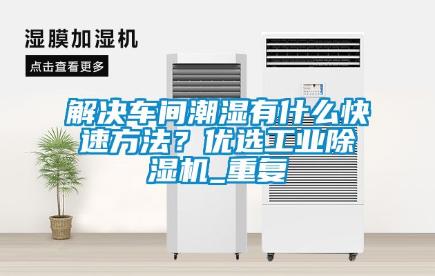 解决车间潮湿有什么快速方法？优选工业香蕉视频国产APP下载机_重复