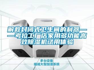 行业下载香蕉直播视频观看解救封闭式卫生间的利器——考拉工厂店家用多功能高效香蕉视频国产APP下载机试用体验